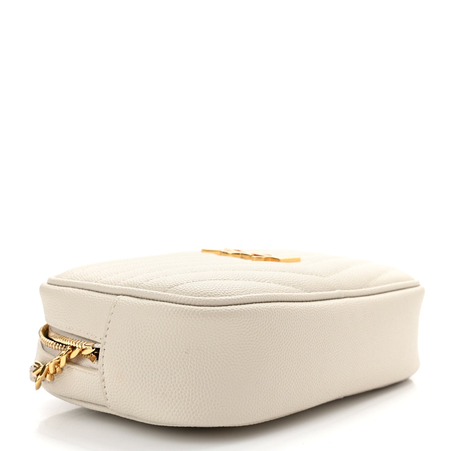 Grain De Poudre Matelasse Monogram Mini Lou Camera Bag Blanc Vintage