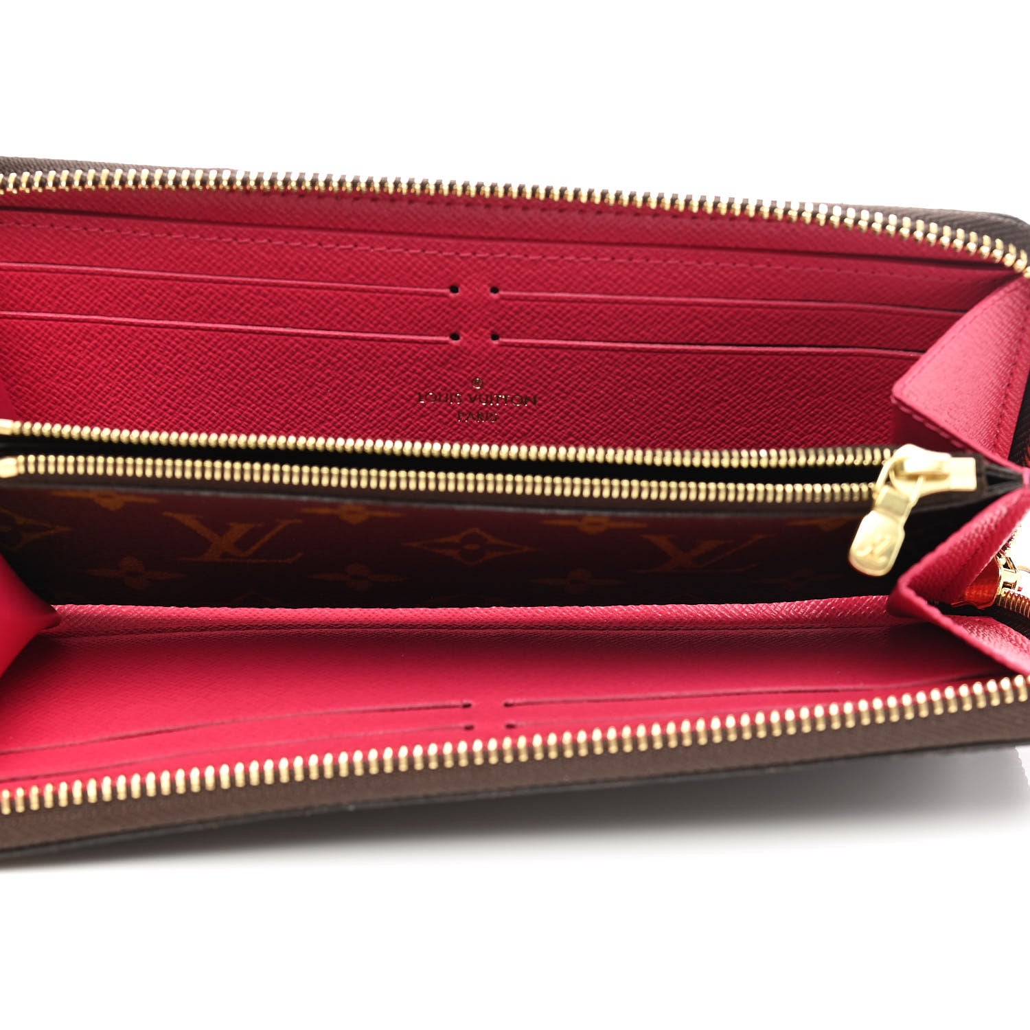 Louis Vuitton Monogram Clemence Wallet Fuchsia 5 of 7