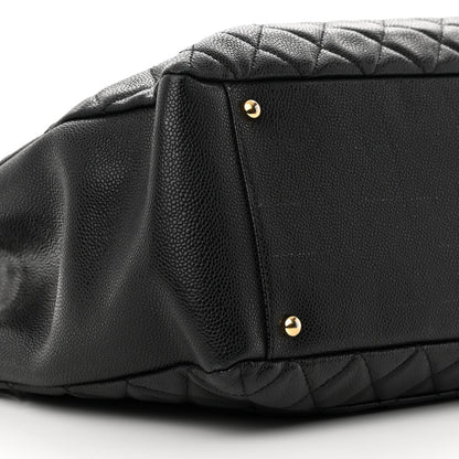 Chanel Caviar Quilted XL Grand Shopping Tote GST Black 9 of 16