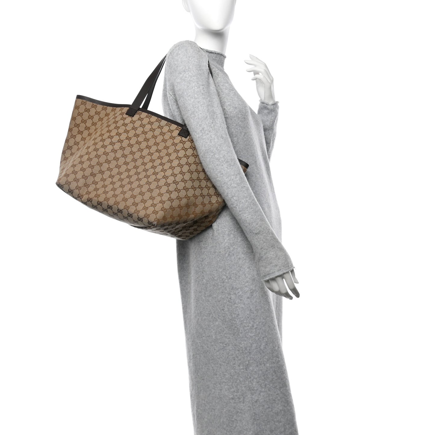 Monogram Medium Totissima Shopping Tote Beige Ebony