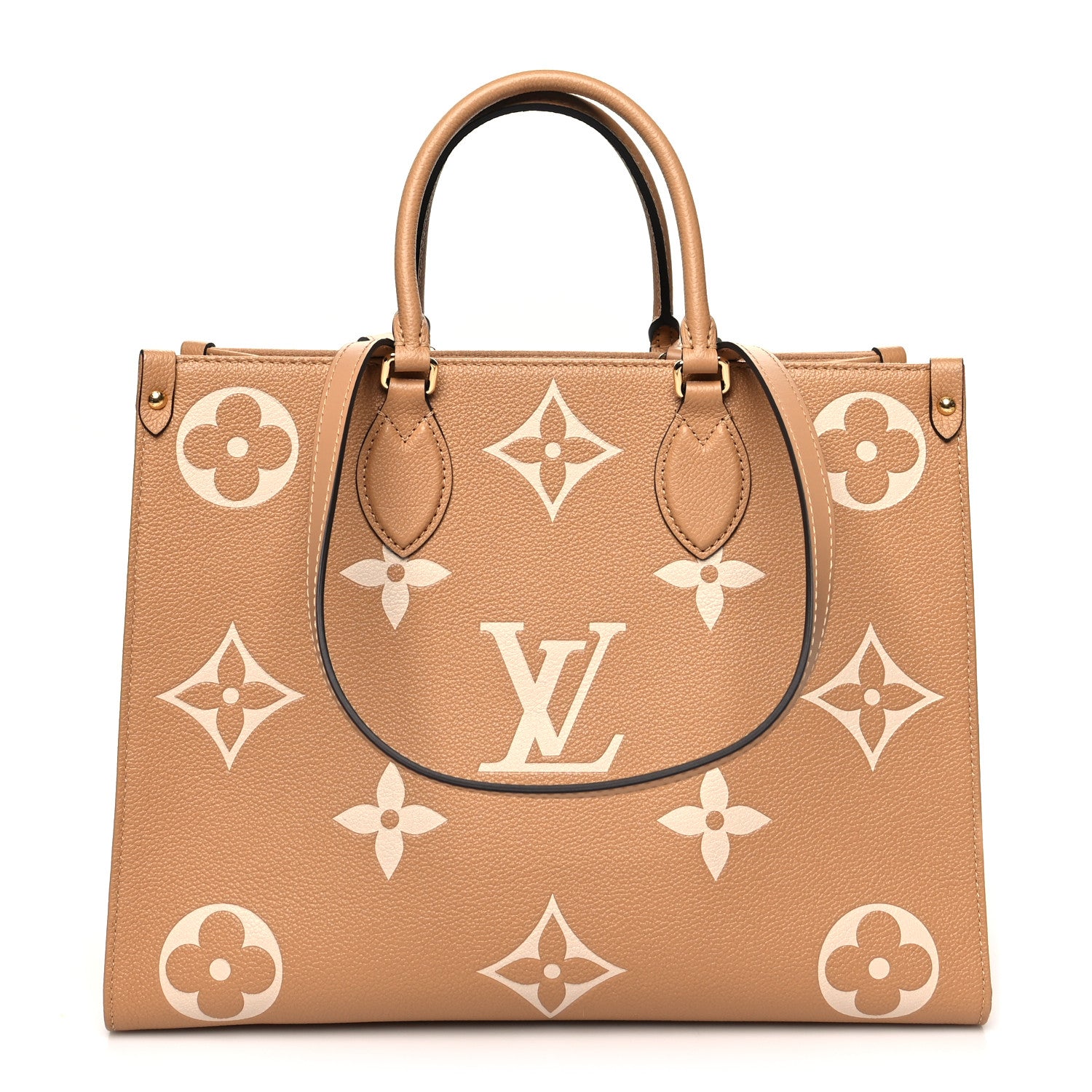 Louis Vuitton Empreinte Monogram Giant Onthego MM Arizona Creme 1 of 10