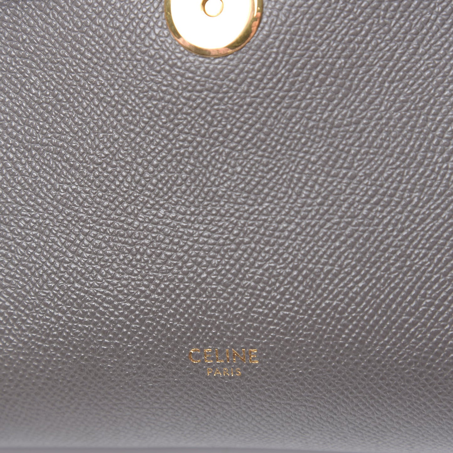 Grained Calfskin Nano Belt Bag Grey