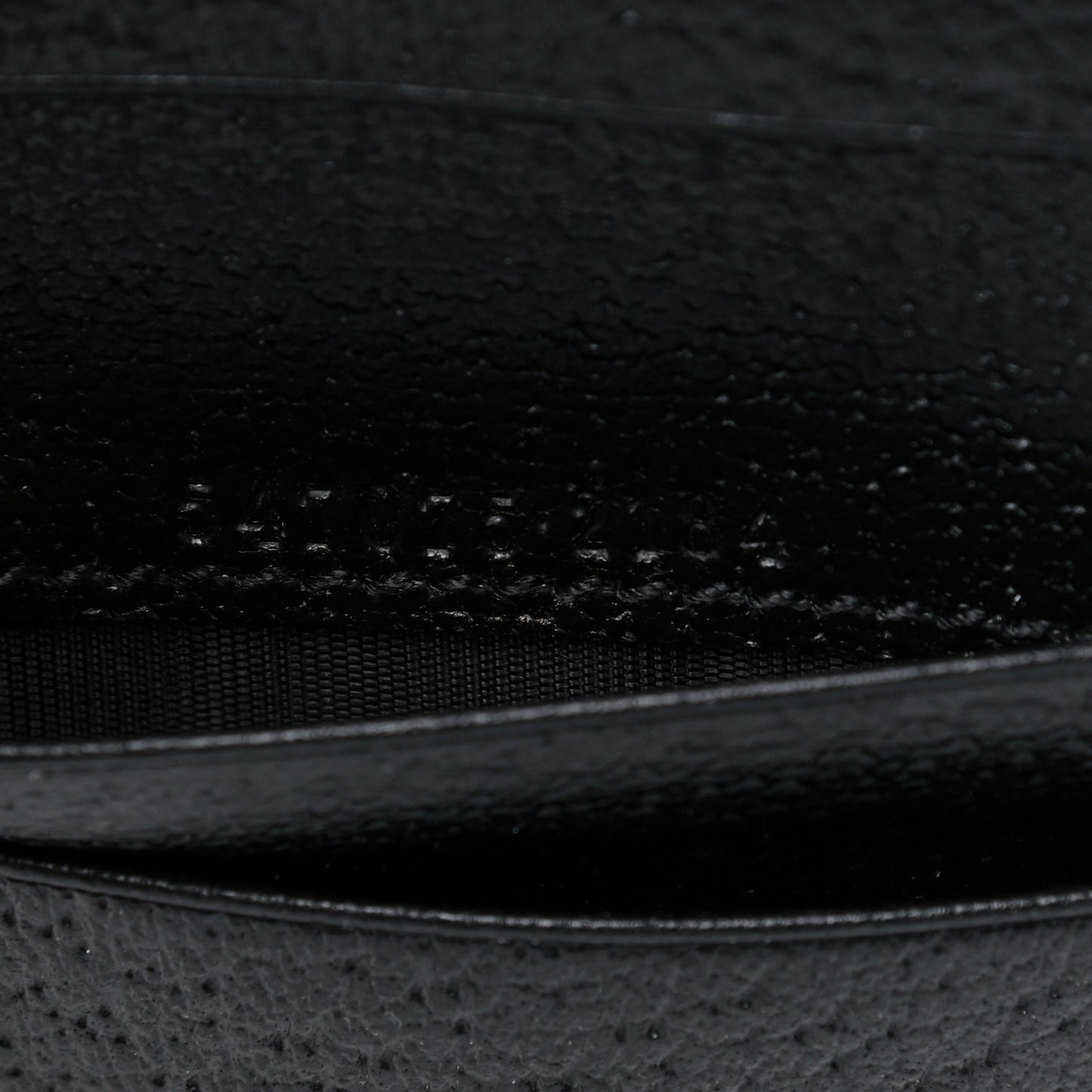 Calfskin Boar Effect GG Marmont Card Case Black