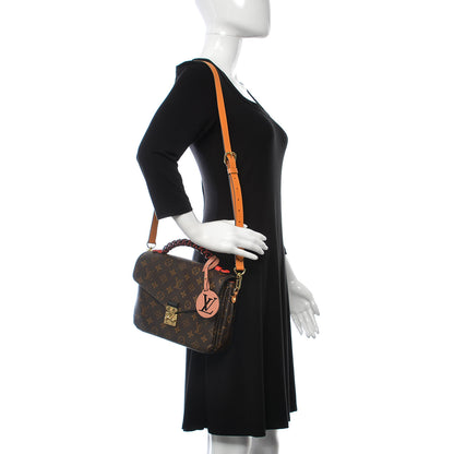Louis Vuitton Monogram Braided Pochette Metis Coquelicot 2 of 8