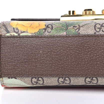 Gucci GG Supreme Monogram Tian Small Padlock Shoulder Bag Beige Multicolor New Acero 9 of 11