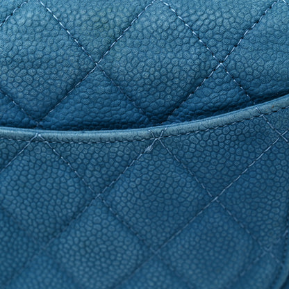 Chanel Iridescent Caviar Quilted Travel Wallet Blue 20 of 21