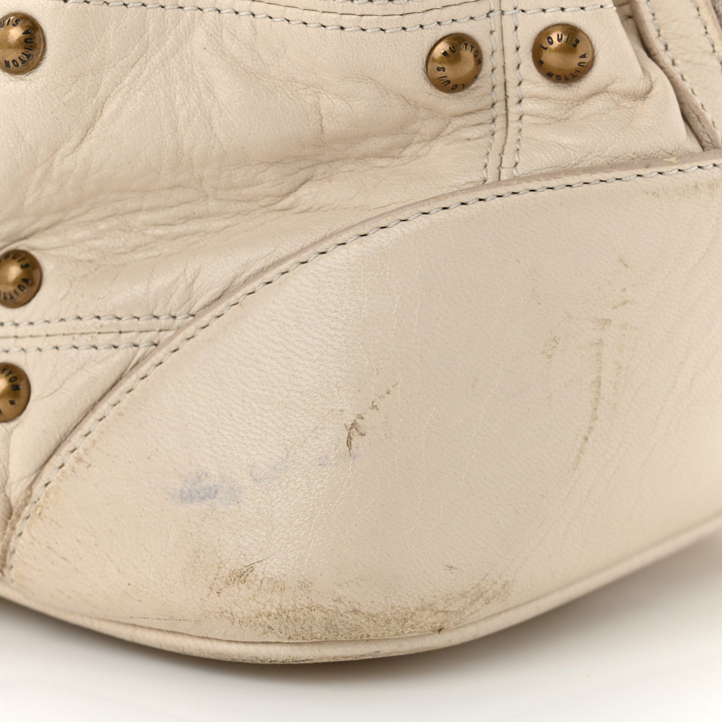 Lambskin Riveting White