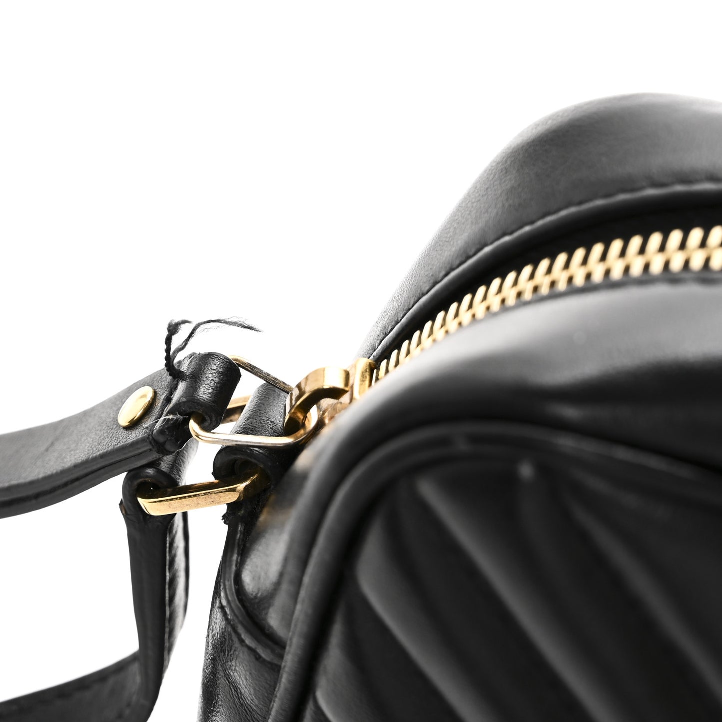 Calfskin Matelasse Monogram Lou Camera Bag Black