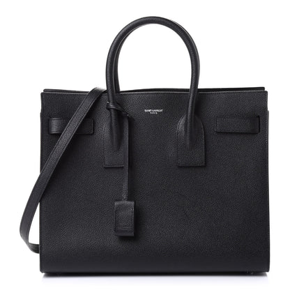 Saint Laurent Grained Calfskin Small Sac De Jour Black 2 of 9