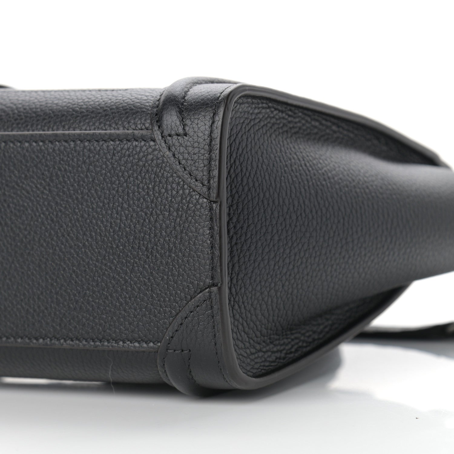 Celine Drummed Calfskin Nano Luggage Black 10 of 10