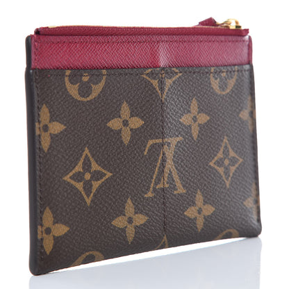 Louis Vuitton Monogram Zipped Card Holder Fuchsia 3 of 7