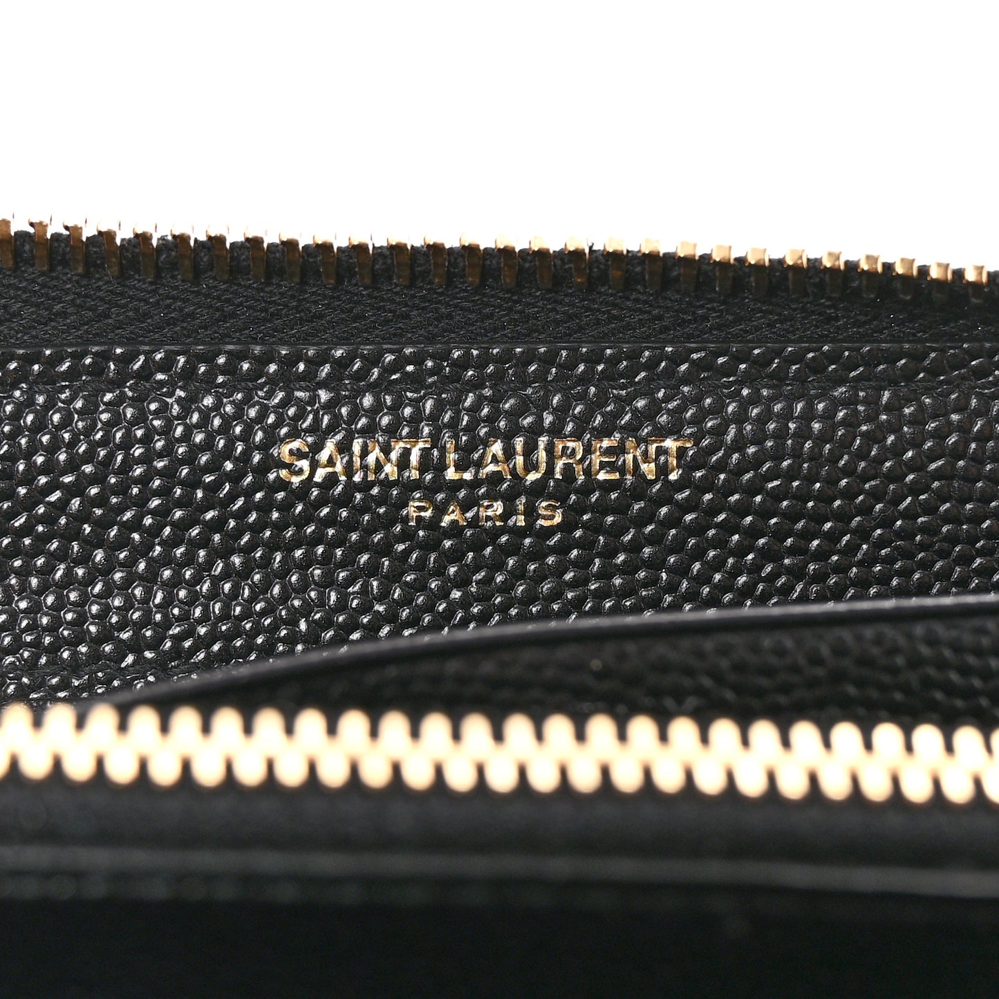 Grain De Poudre Matelasse Chevron Monogram Zip Around Wallet Black