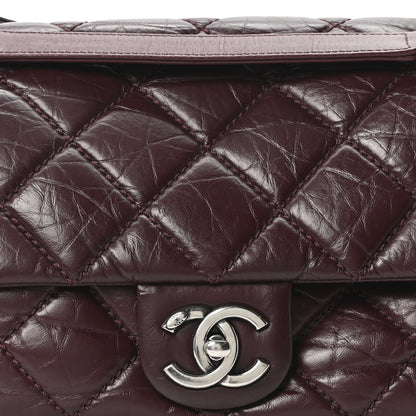 Chanel Aged Calfskin Medium New Portobello Flap Burgundy 8 of 10