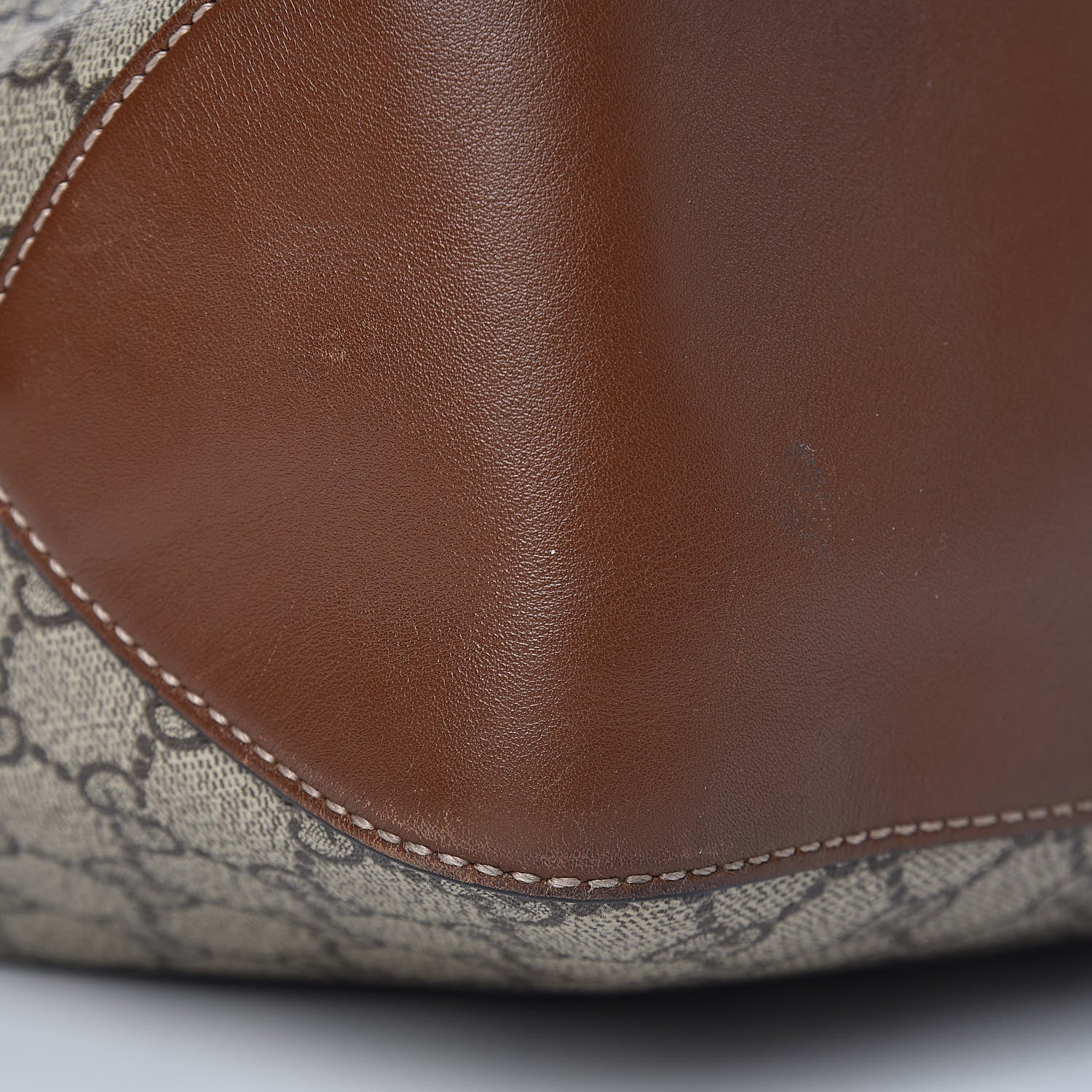 Gucci GG Supreme Monogram Large Linea A Hobo Light Brown 15 of 16