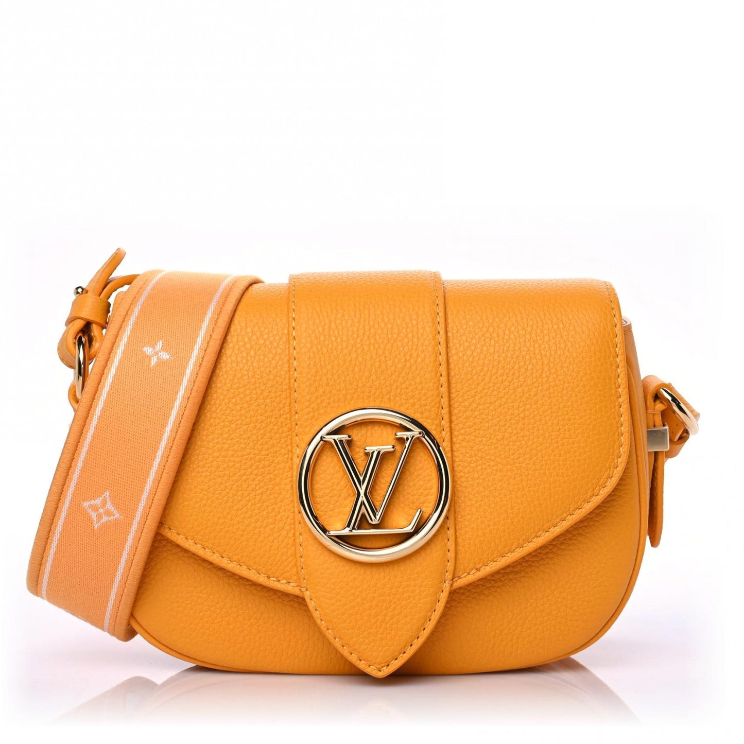 Grained Calfskin LV Pont 9 Soft PM Sunbeam