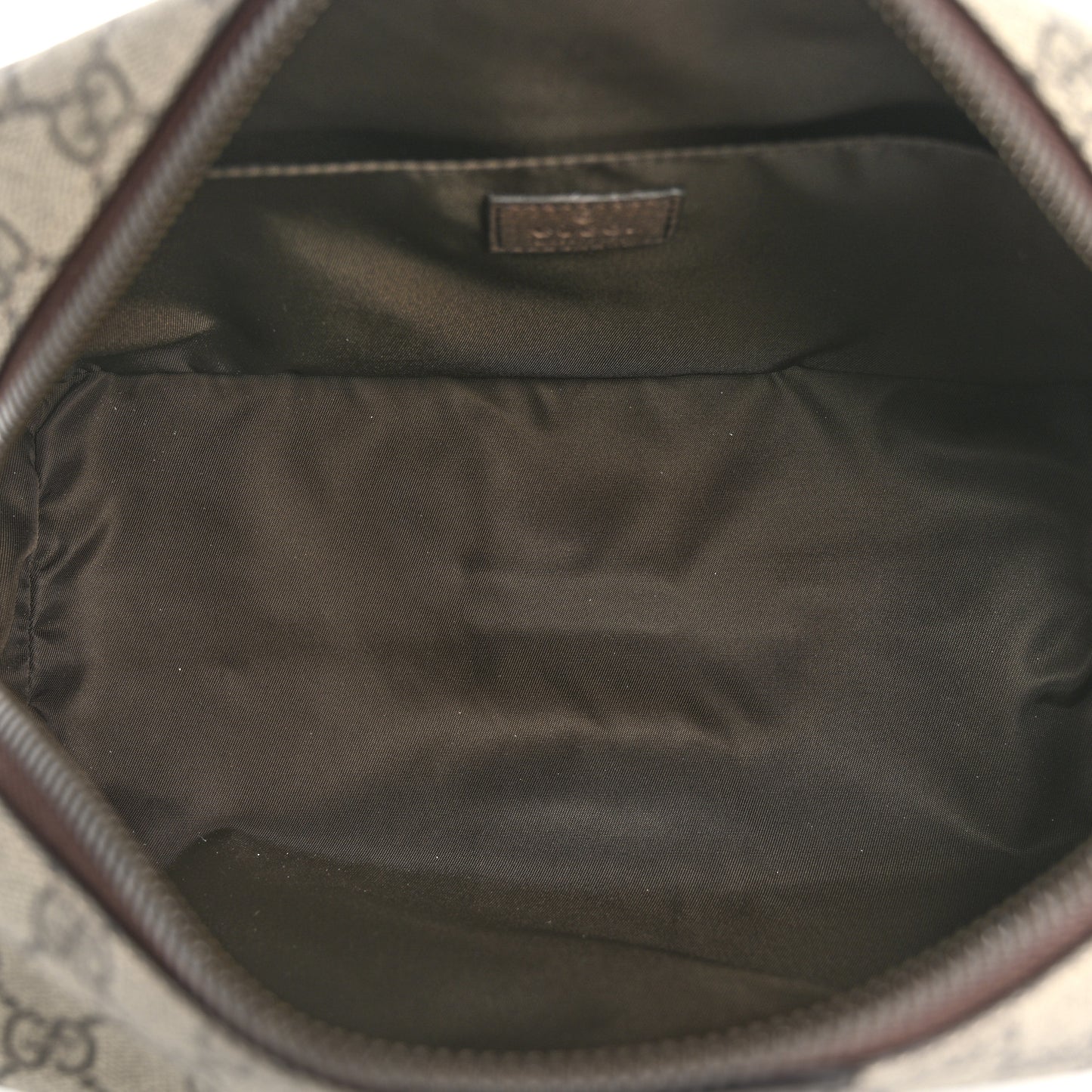 GG Supreme Monogram Web Ophidia Toiletry Case Beige