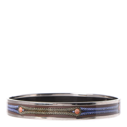 Hermes Enamel Narrow Printed Brandenburgs Bracelet 65 3 of 5