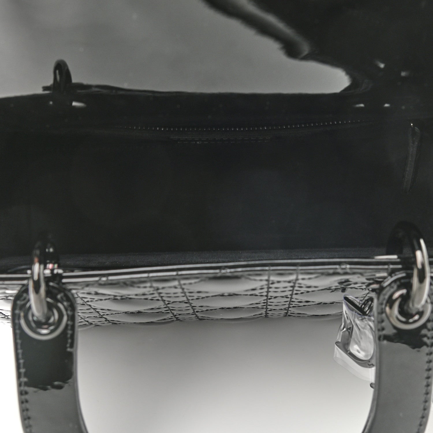 Christian Dior Patent Cannage Medium Lady Dior Black 5 of 8