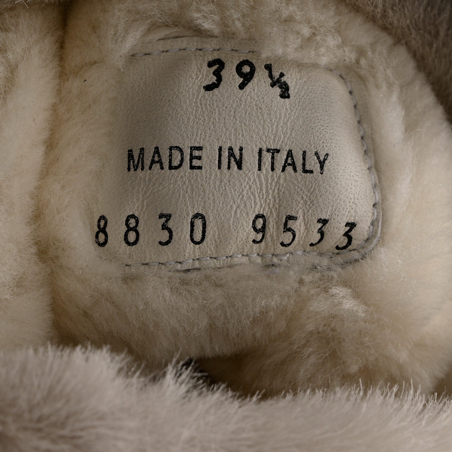 Prada Suede Shearling Logo Ankle Boots 39.5 Black 6 of 10
