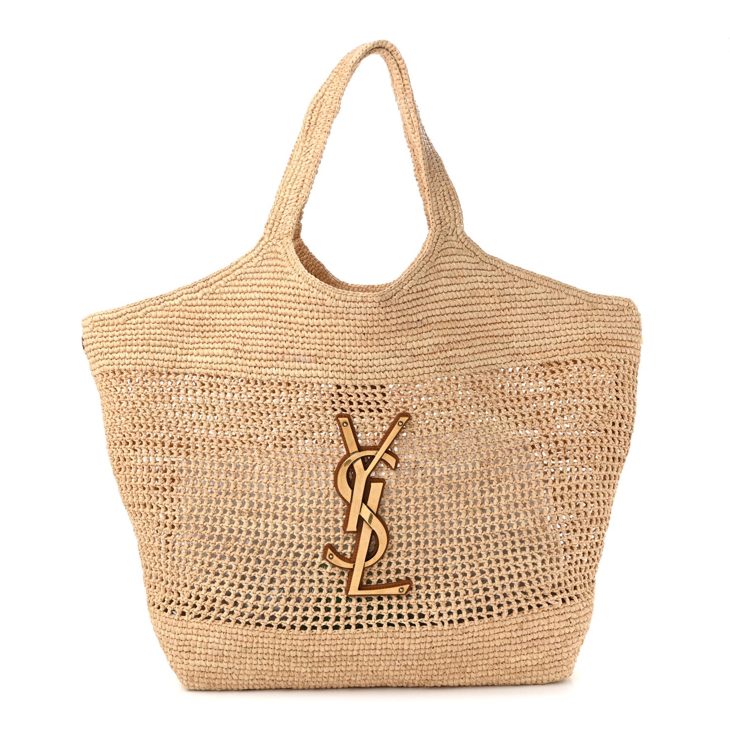 Raffia Icare Shopping Tote Natural
