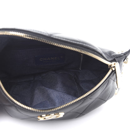 Chanel Lambskin Quilted Waist Belt Bag Black 6 of 12