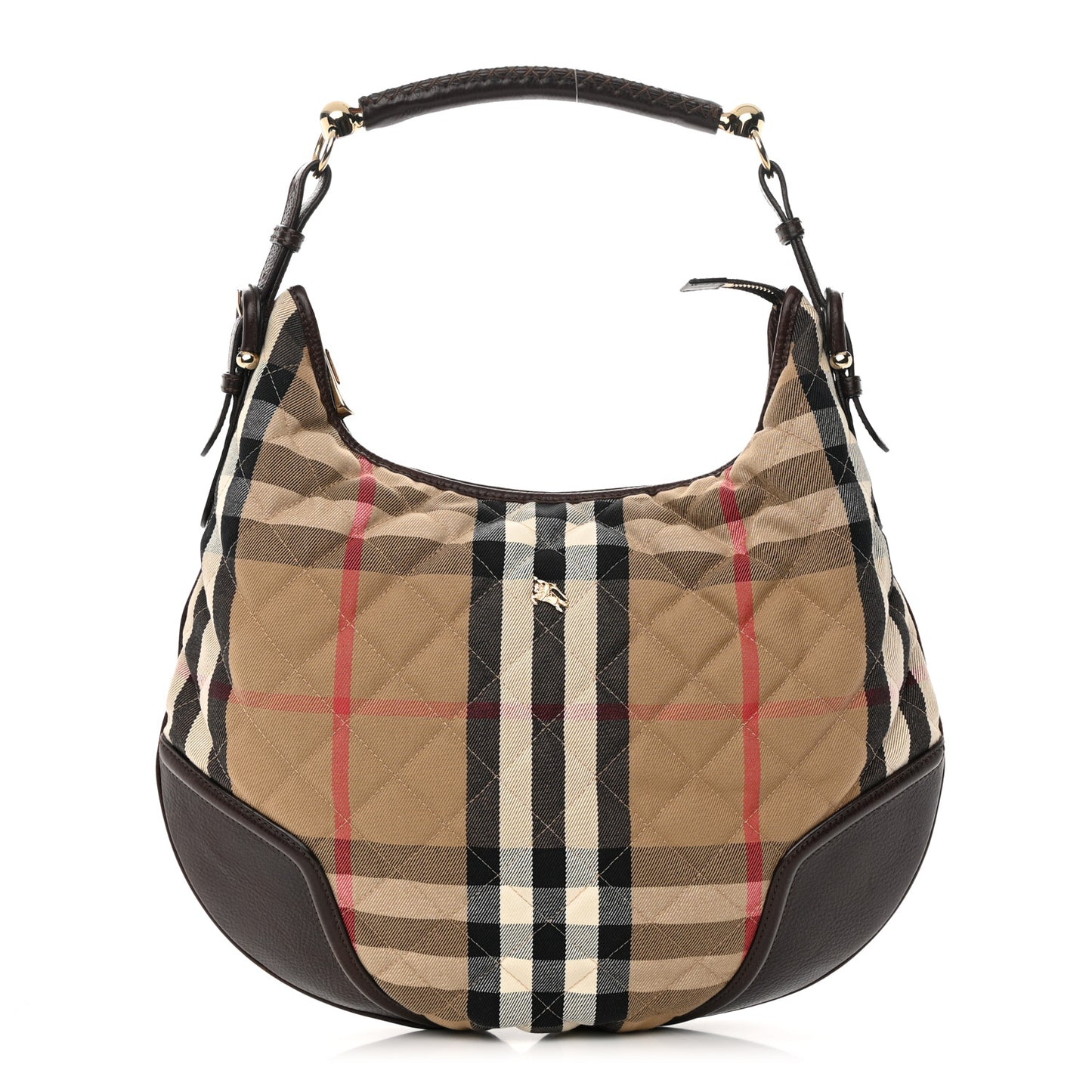 House Check Quilted Hoxton Hobo Brown