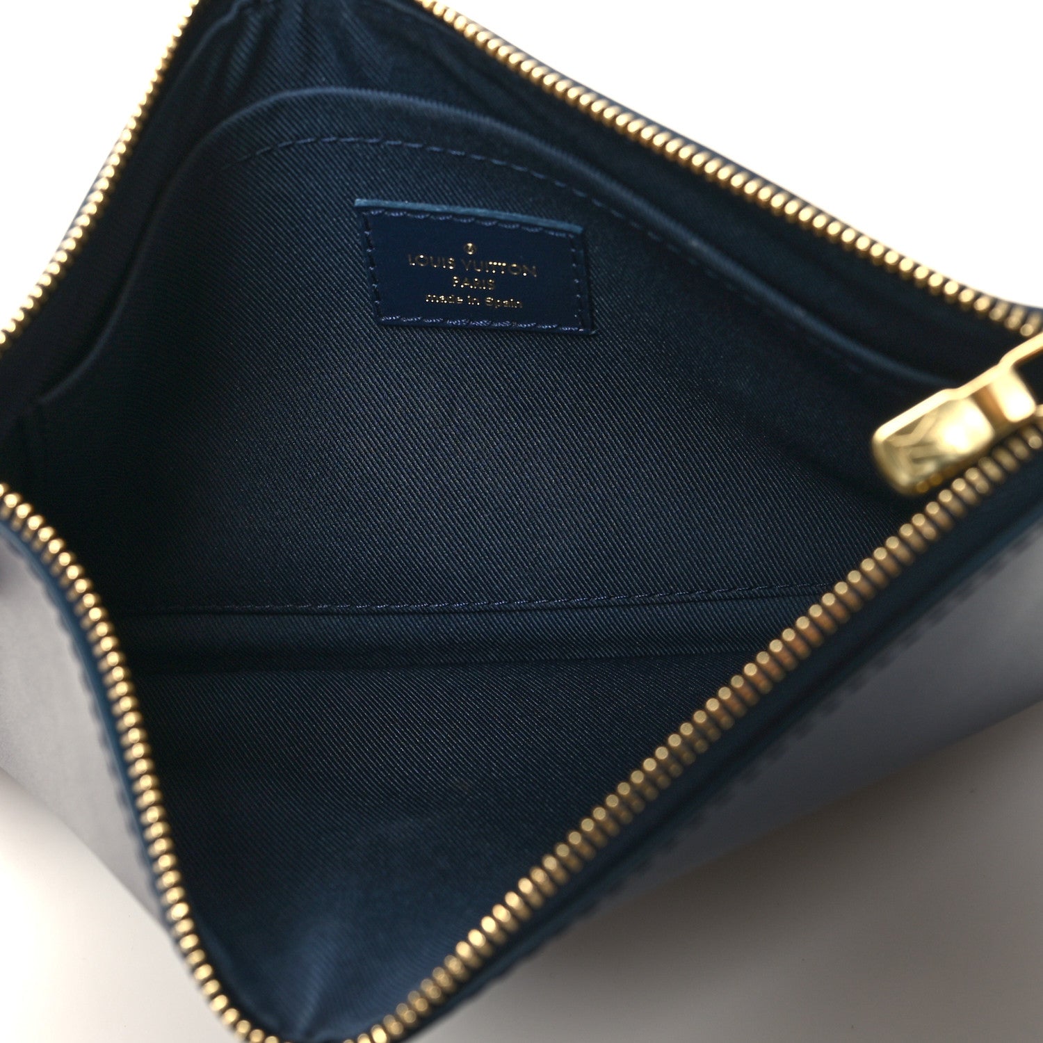 Louis Vuitton Monoglam Neverfull MM Blue 10 of 11