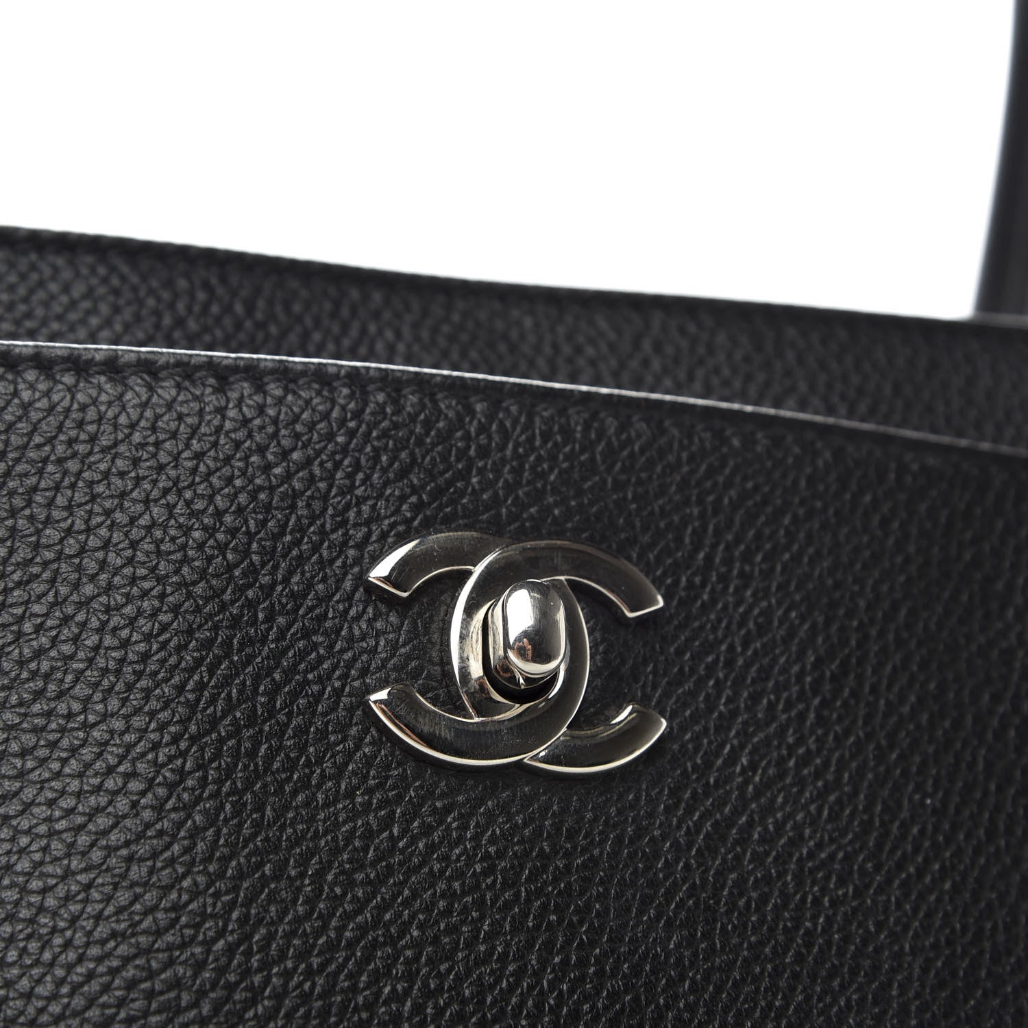 Chanel Calfskin Small Cerf Executive Shopper Tote Black 9 of 9