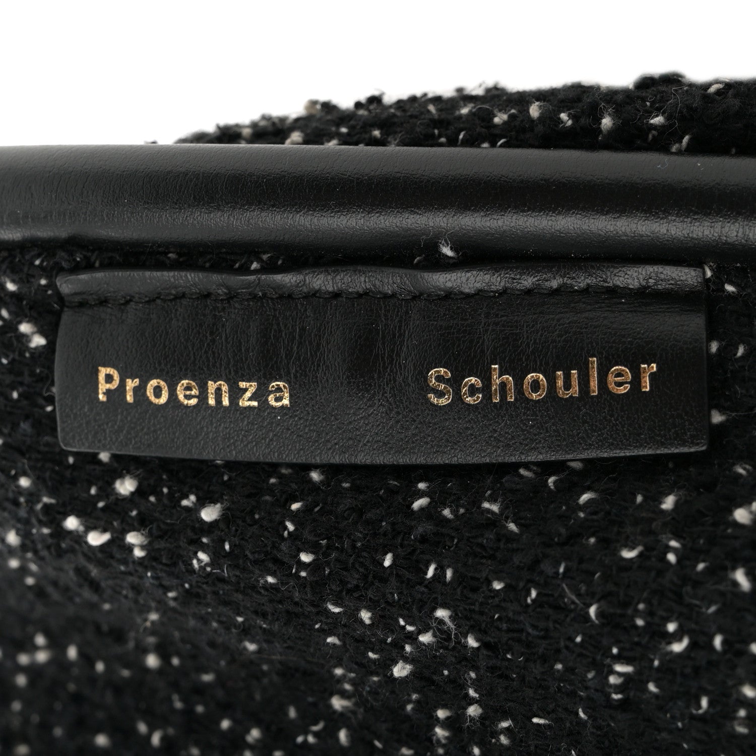 Proenza Schouler Tweed Large Ruched Tote Black 7 of 12