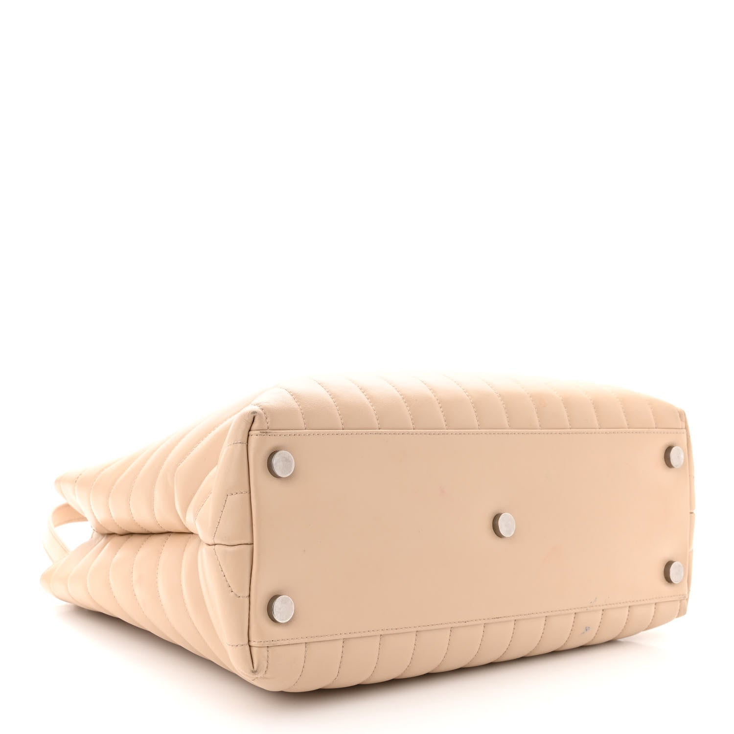 Saint Laurent Calfskin Y Quilted Monogram Large Loulou Shopper Nude Powder 4 of 15