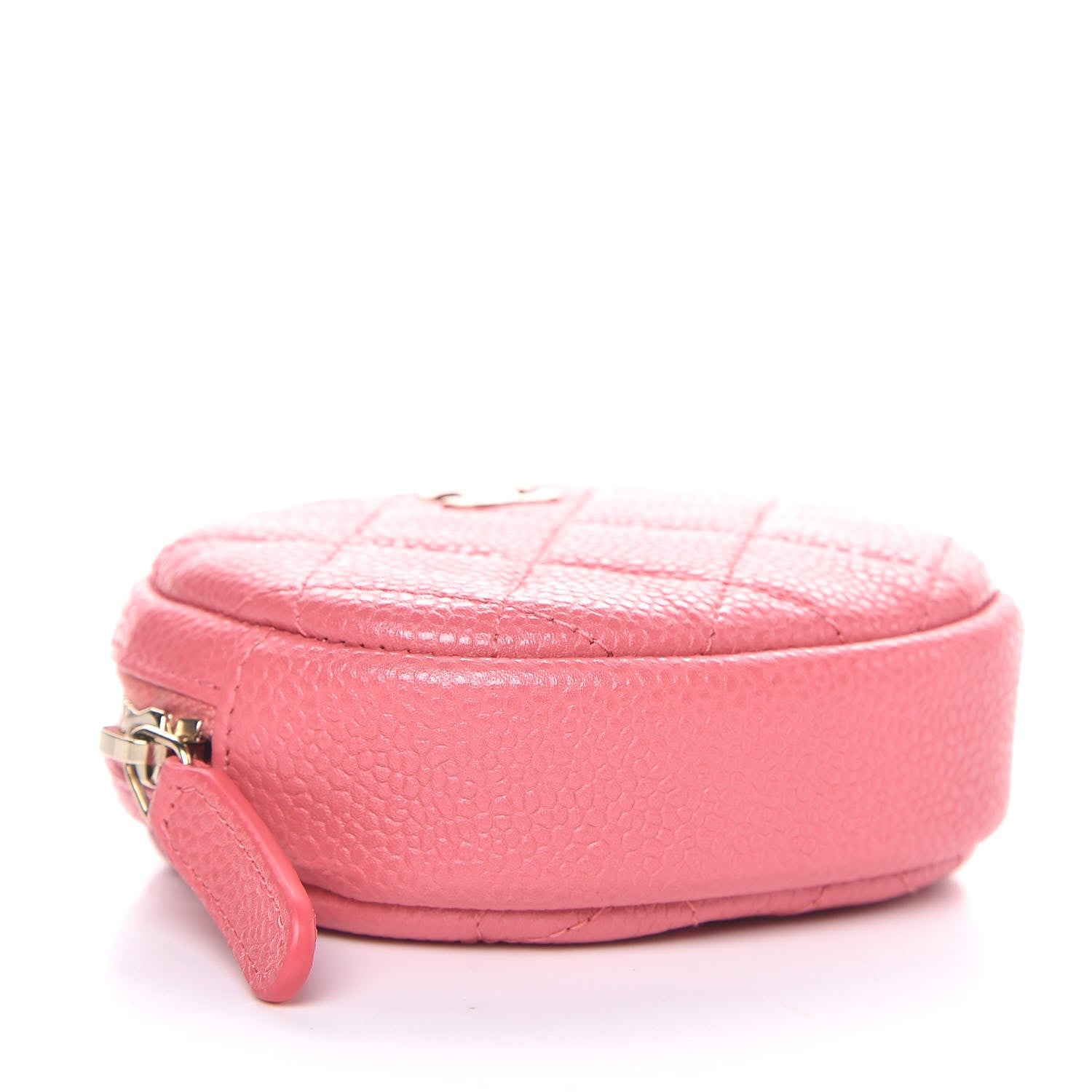 Chanel Caviar Quilted Zip Around Classic Coin Purse Pink 4 of 8