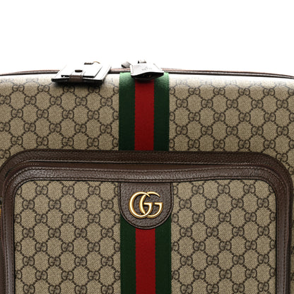 Gucci GG Supreme Monogram Web Medium Savoy Trolley Beige Ebony 7 of 9