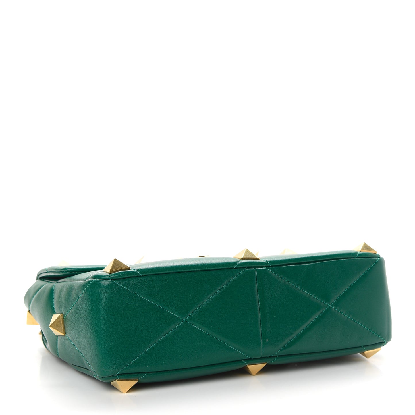 Nappa Large Roman Stud Shoulder Bag Jungle