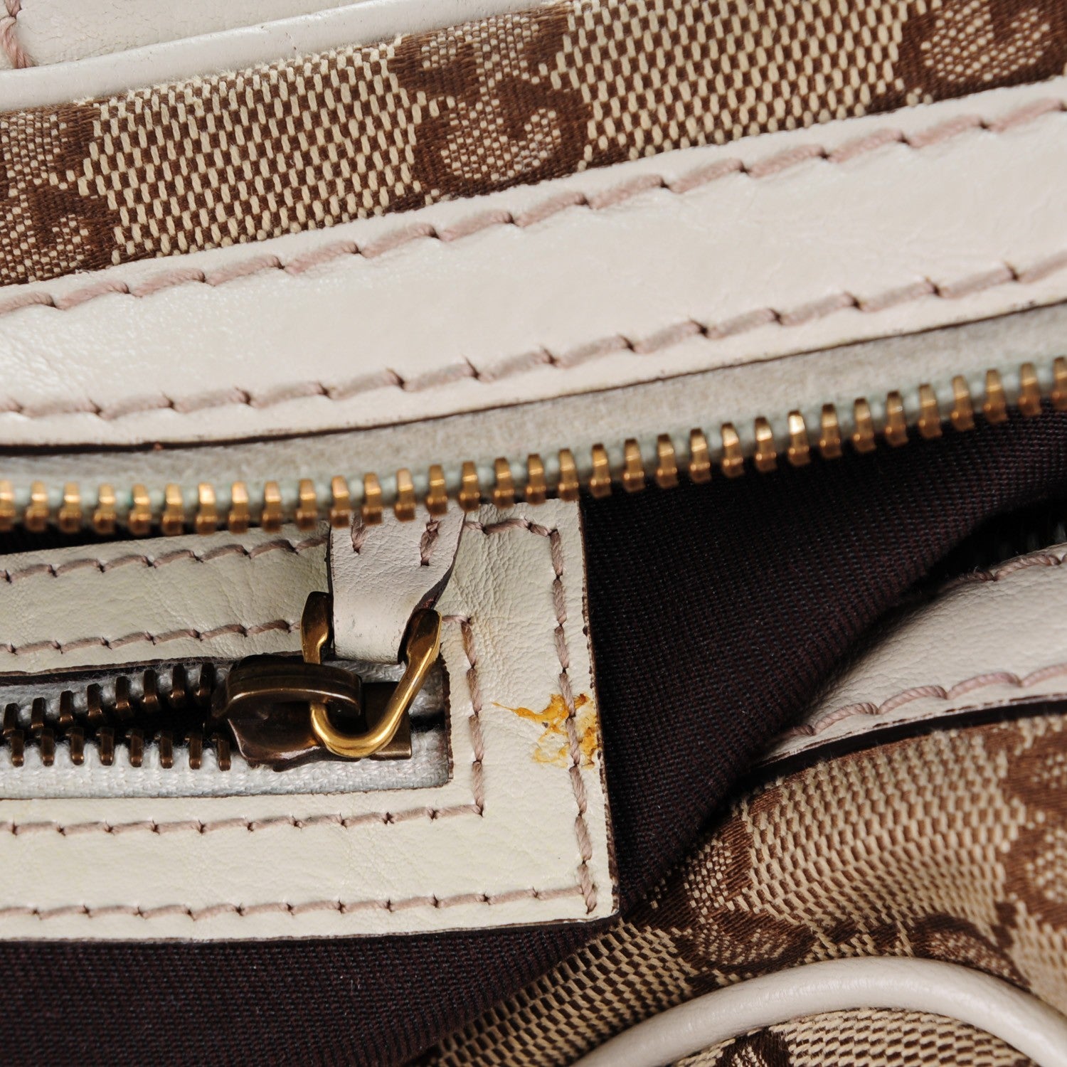 Gucci Monogram Medium Interlocking Boston Off White 8 of 9