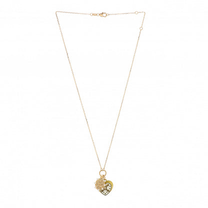 Foundrae 18K Yellow Gold Diamond Mini True Love Small Mixed Charm Belcher Chain Necklace 3 of 5