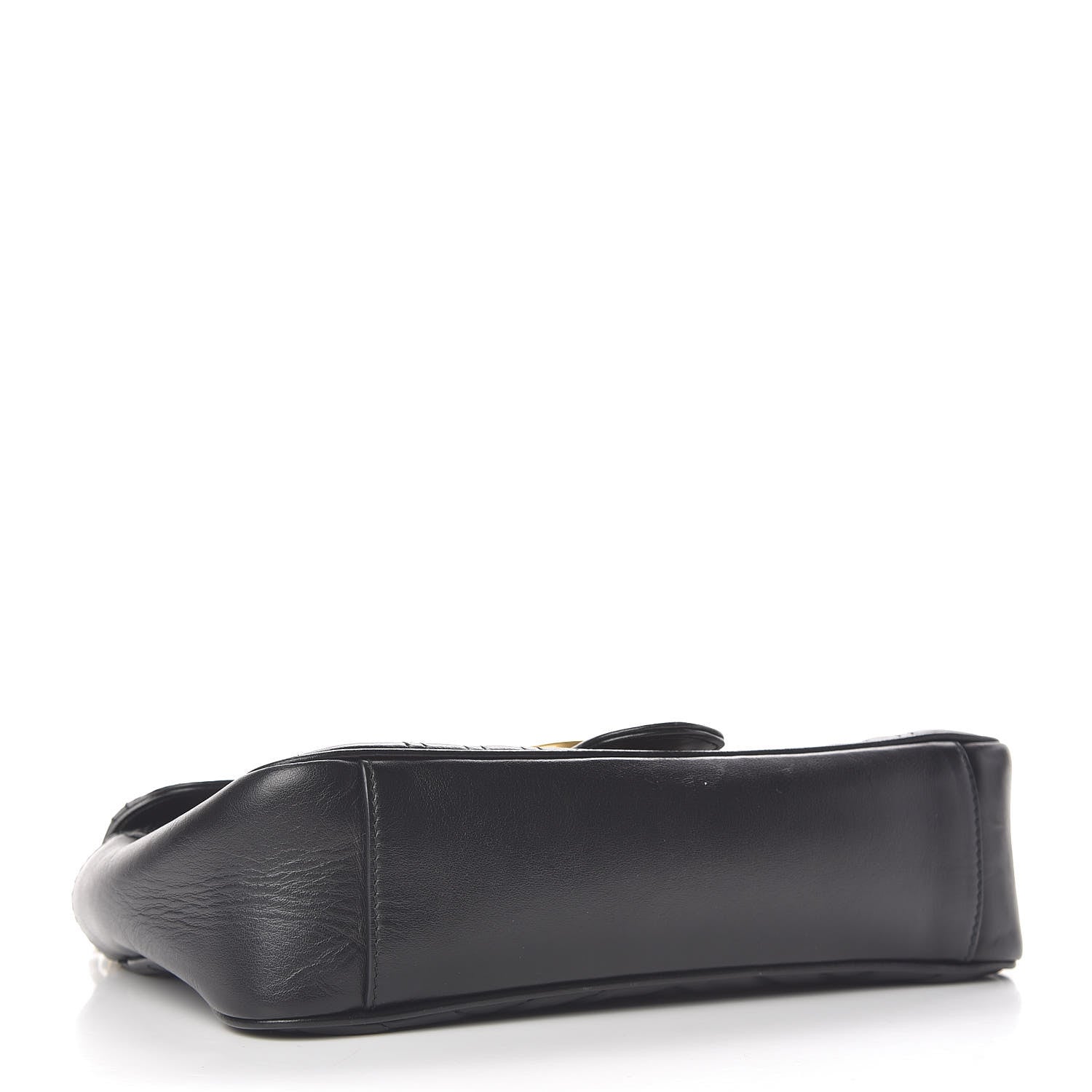 Gucci Calfskin Matelasse Small GG Marmont Shoulder Bag Black 4 of 10