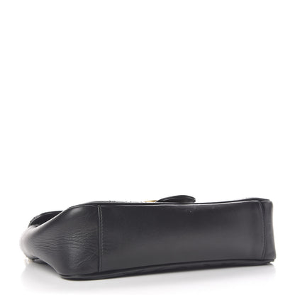 Gucci Calfskin Matelasse Small GG Marmont Shoulder Bag Black 4 of 10