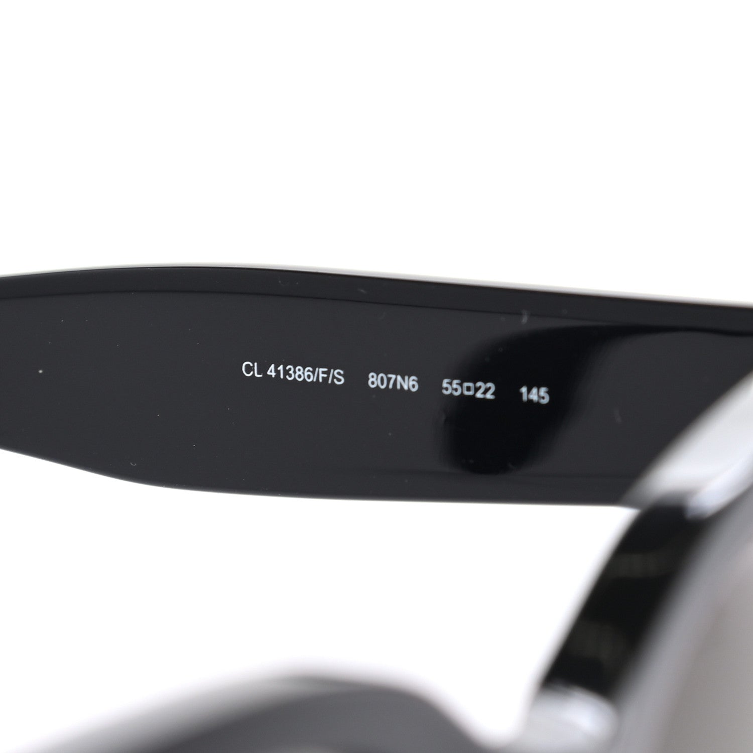 Celine Acetate New Audrey Sunglasses CL 41386/F/S Black 6 of 6
