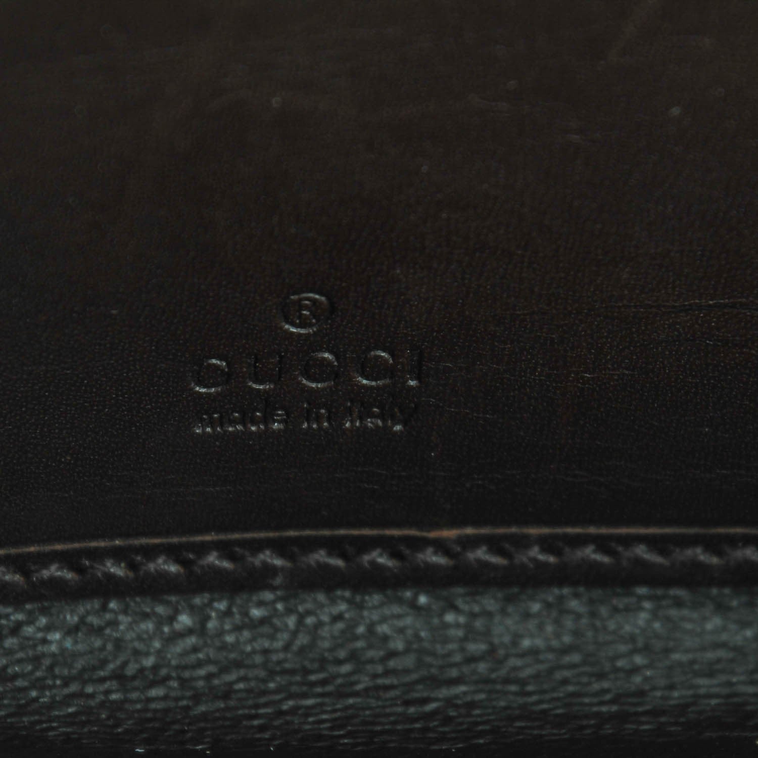 Gucci Calfskin Web Zip Around Wallet Dark Brown 6 of 7