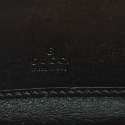 Gucci Calfskin Web Zip Around Wallet Dark Brown 6 of 7