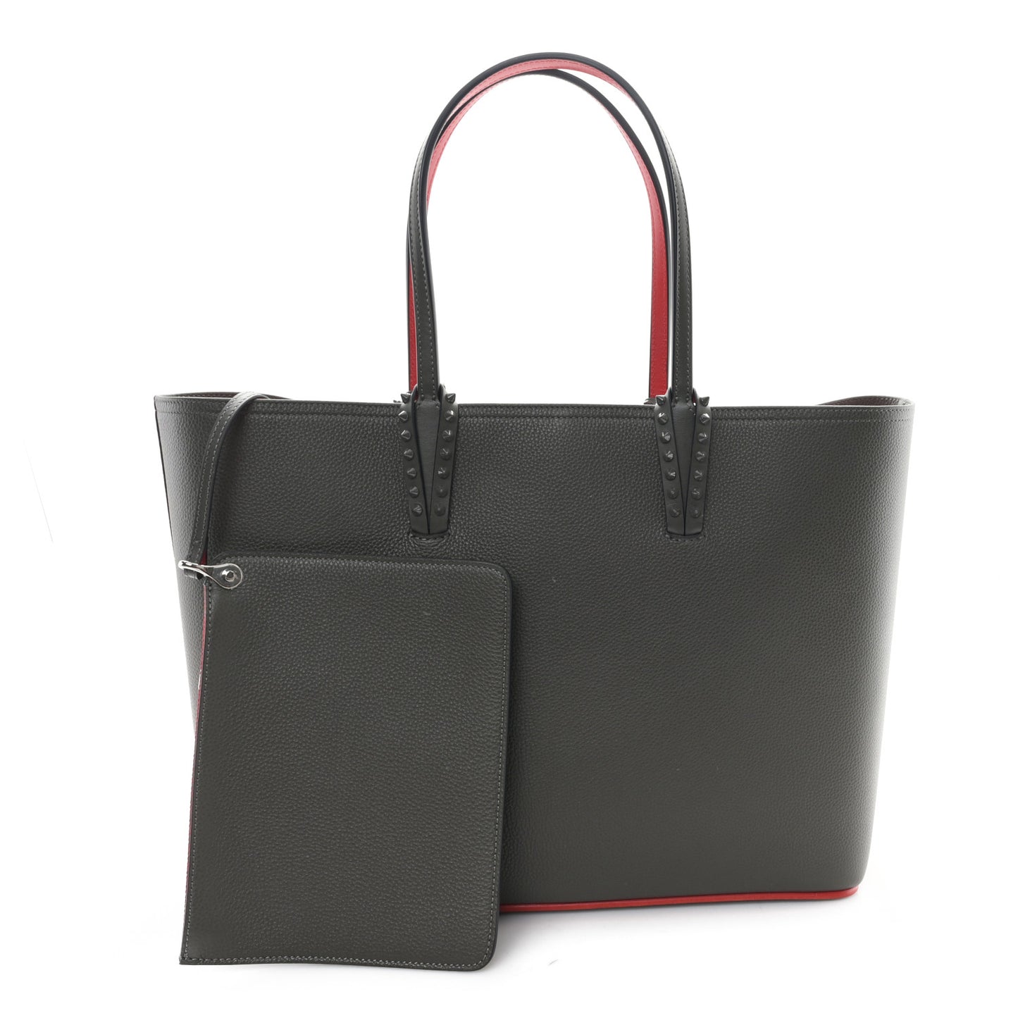 Calfskin Monochrome Spikes East West Cabata Tote Rocket
