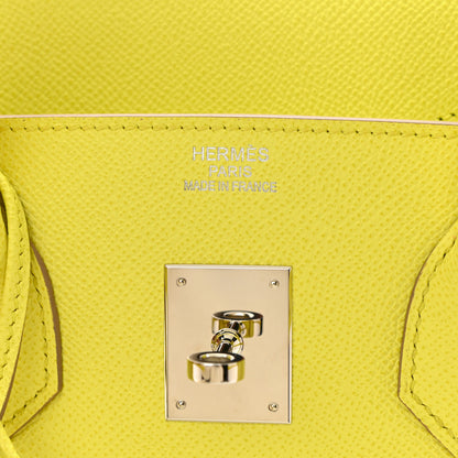 Hermes Epsom Birkin 35 Lime 6 of 10