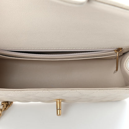 Chanel Caviar Quilted Mini Top Handle Rectangular Flap Beige 4 of 8