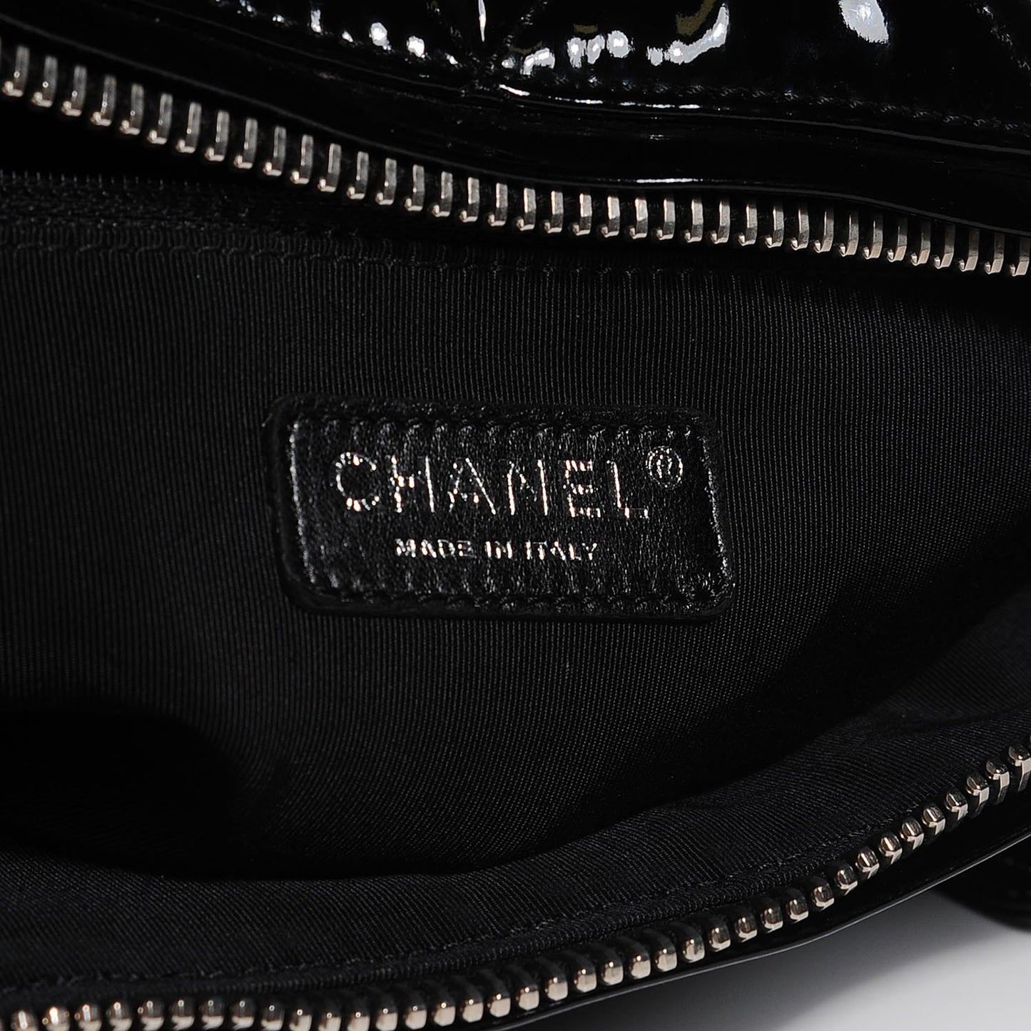 Vinyl Quilted CC Large Tote Black