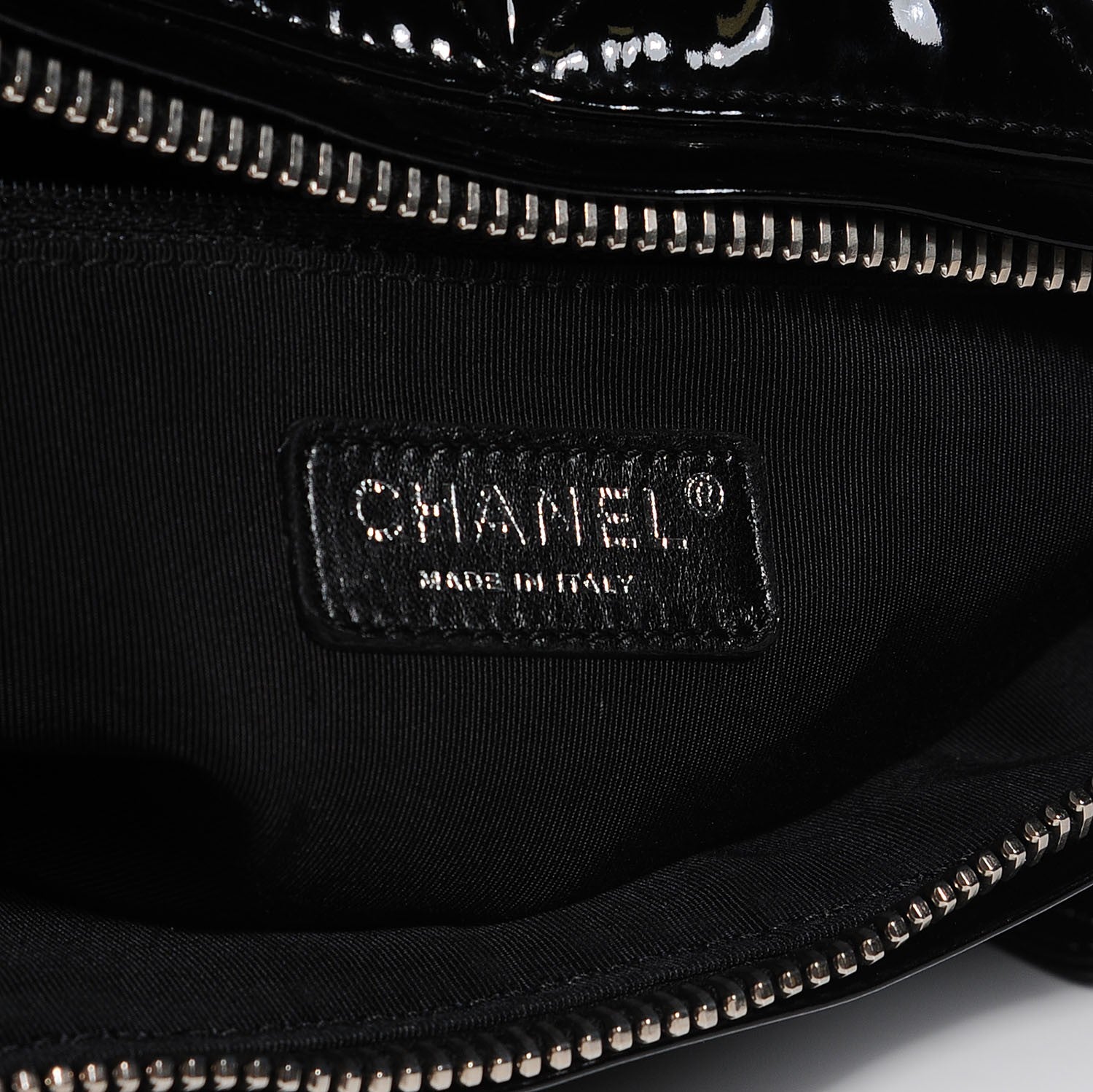Chanel Vinyl Quilted CC Large Tote Black 6 of 7