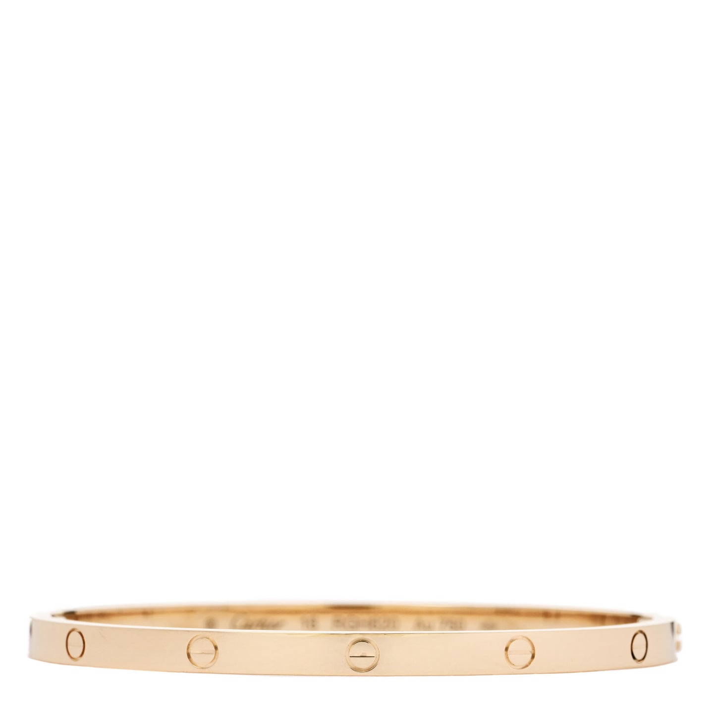18K Yellow Gold Small LOVE Bracelet 16