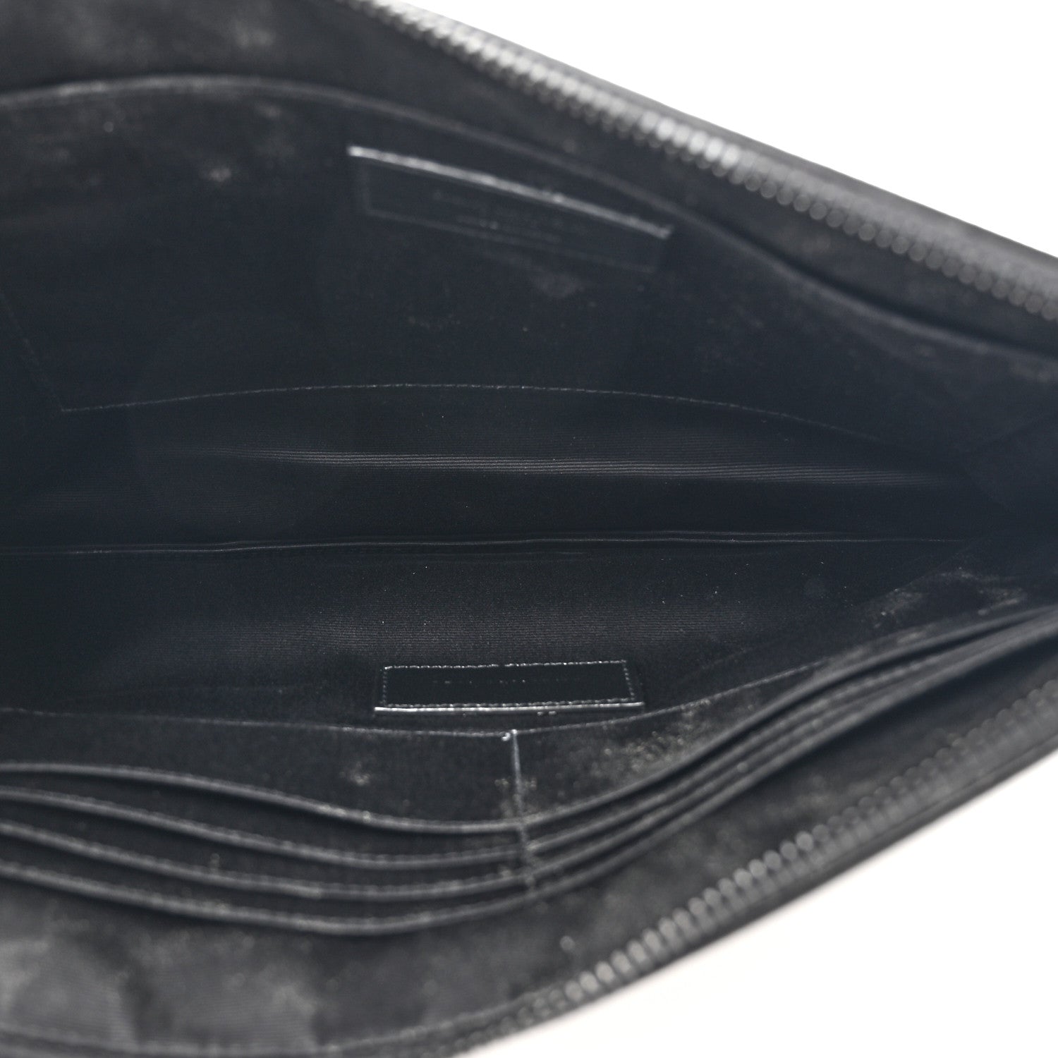 Saint Laurent Grain De Poudre Zipped Tablet Holder Black 5 of 12