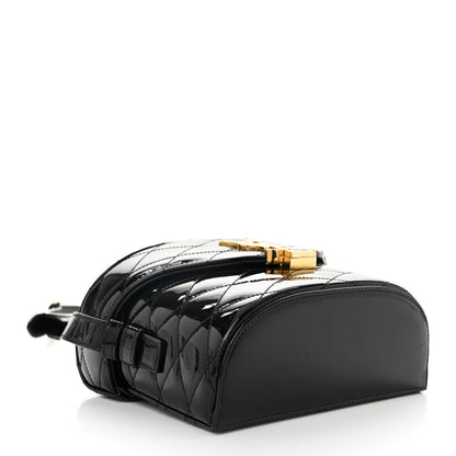 Saint Laurent Patent Matelasse Monogram June Box Bag Black 4 of 10