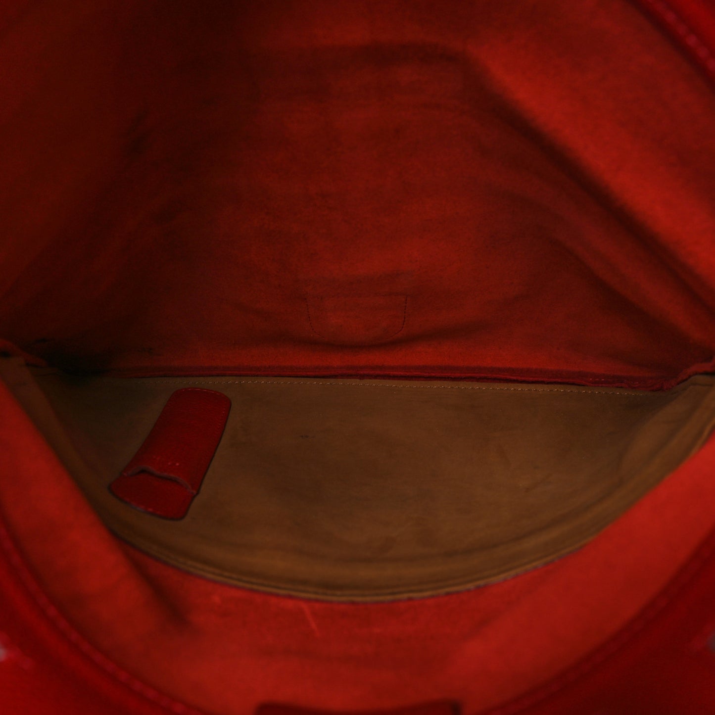 Grained Calfskin PM Ancre Clutch Rouge