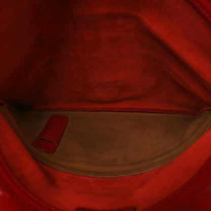 Delvaux Grained Calfskin PM Ancre Clutch Rouge 6 of 8
